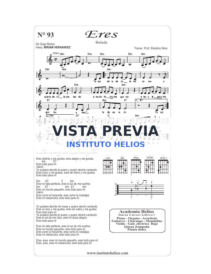 Vista previa de Eres