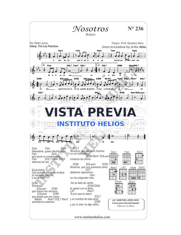 Vista previa de Nosotros