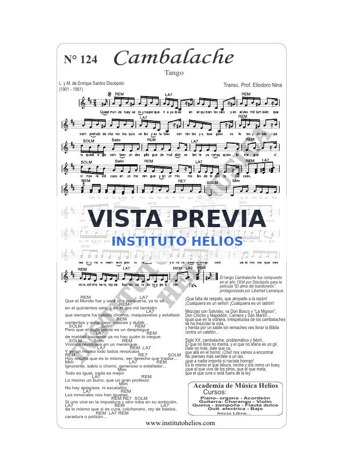 Vista previa de Cambalache