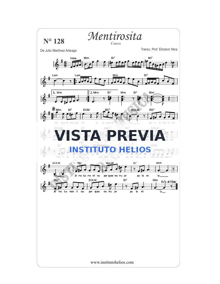 Vista previa de Mentirosita