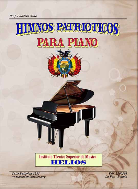 Portada de Himnos Patrióticos para Piano