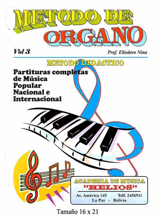 Portada de Método para Órgano Vol. 3 Vol. 3